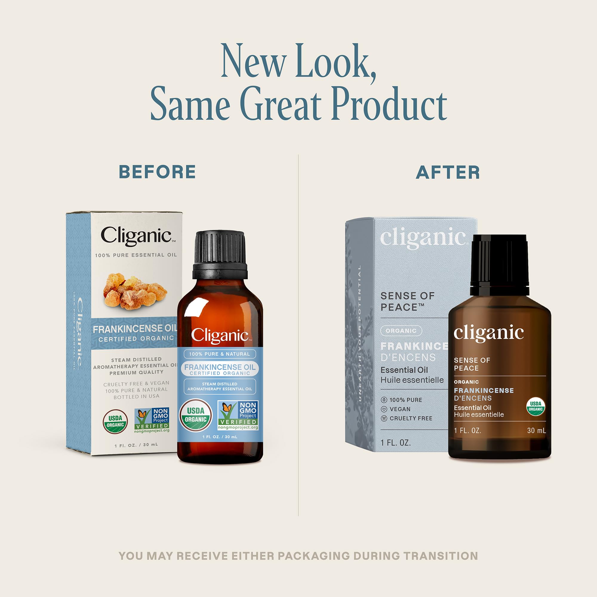 Diffuseur avec Frankincense Cliganic prêt à créer une ambiance apaisante.