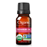 Test de pureté indépendant pour l'huile Cliganic Géranium.