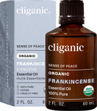 Cliganic huile d'encens bouteille — diffusion aromatique relaxante à domicile.