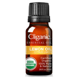Nettoyage maison avec l'huile citron Cliganic, parfum frais.