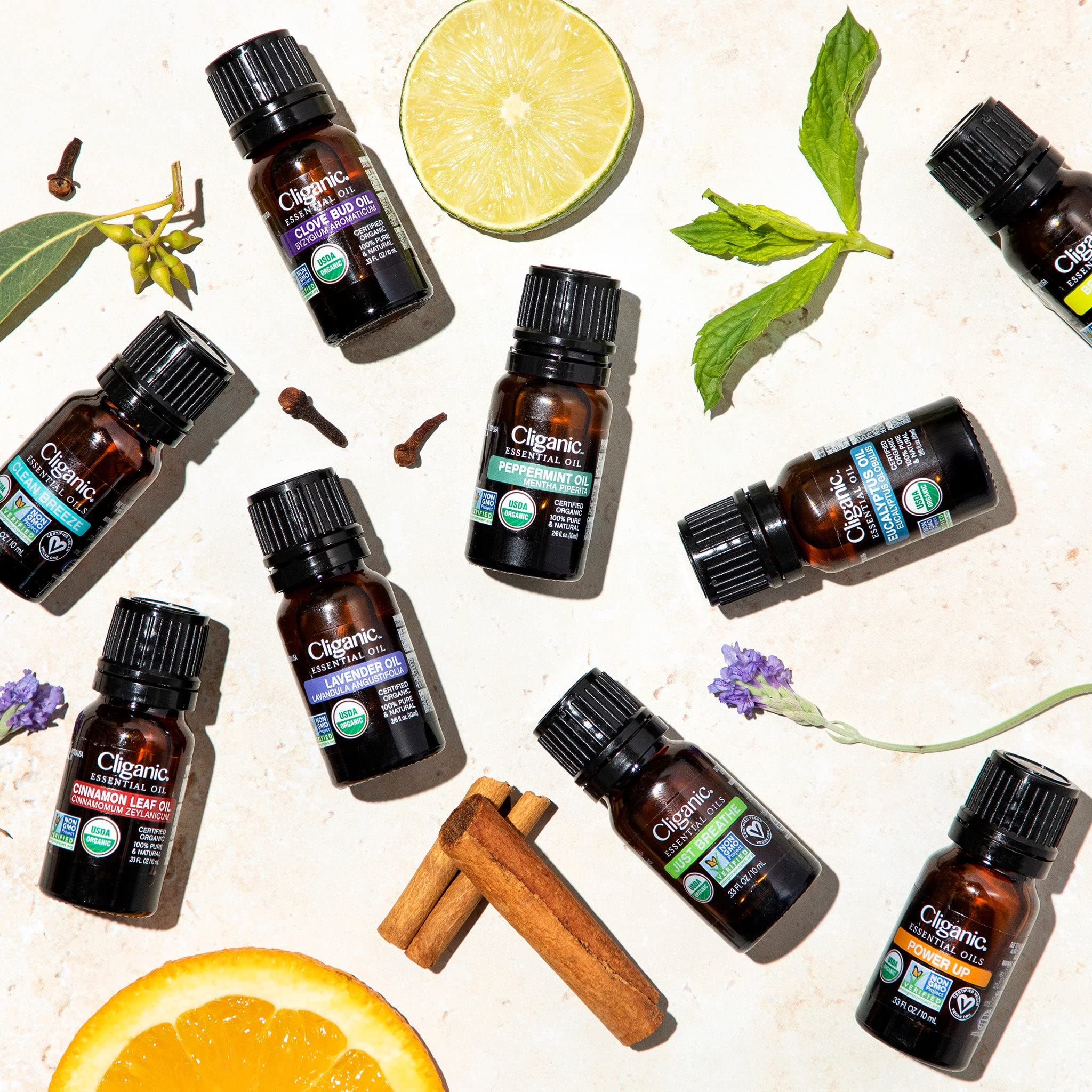 Certifiée biologique USDA, citronnelle Cliganic pour une expérience authentique.