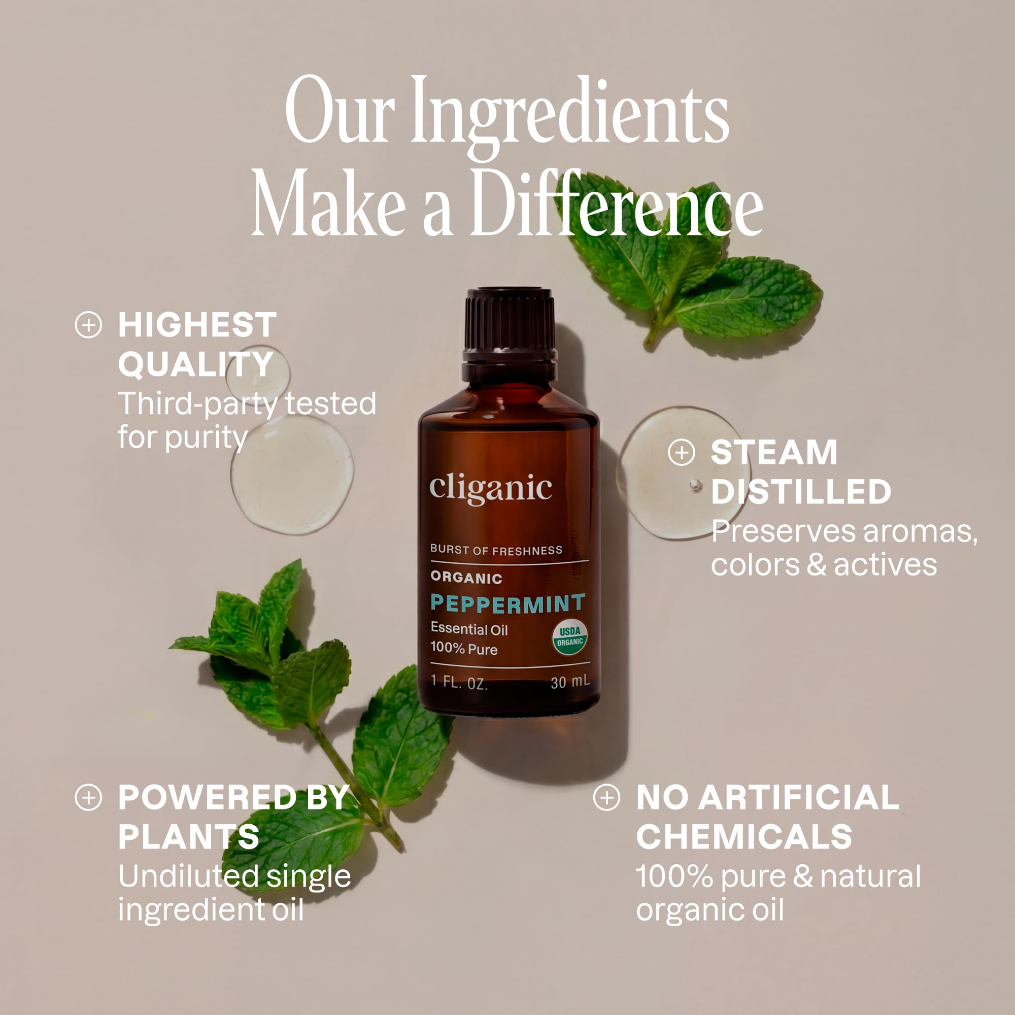 Diffuseur aromathérapie avec Cliganic menthe biologique pour une ambiance rafraîchissante.