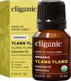Cliganic Ylang Ylang huile – bouteille 10ml prête pour l'aromathérapie