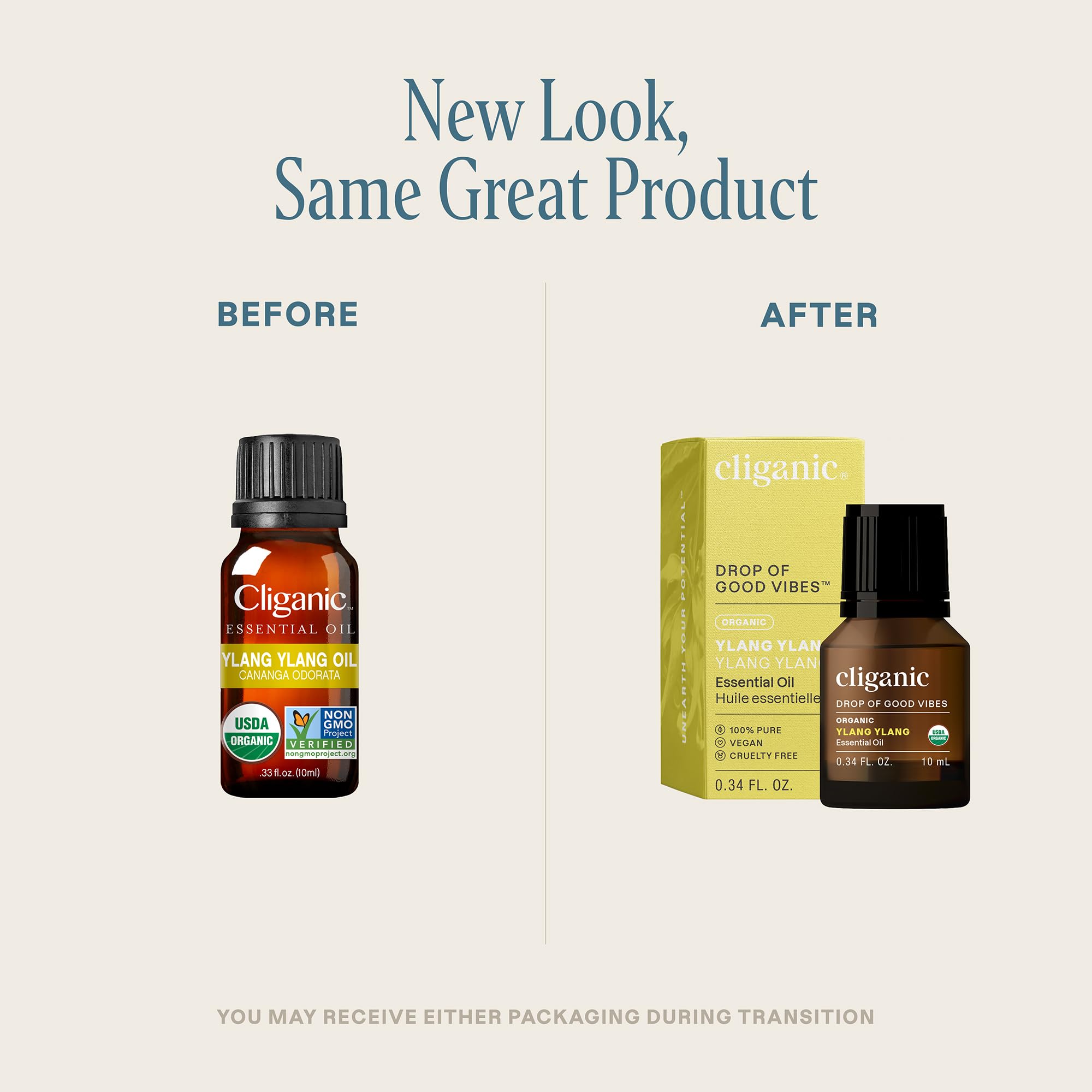 Cliganic Ylang Ylang – étiquette USDA assurant la traçabilité de qualité