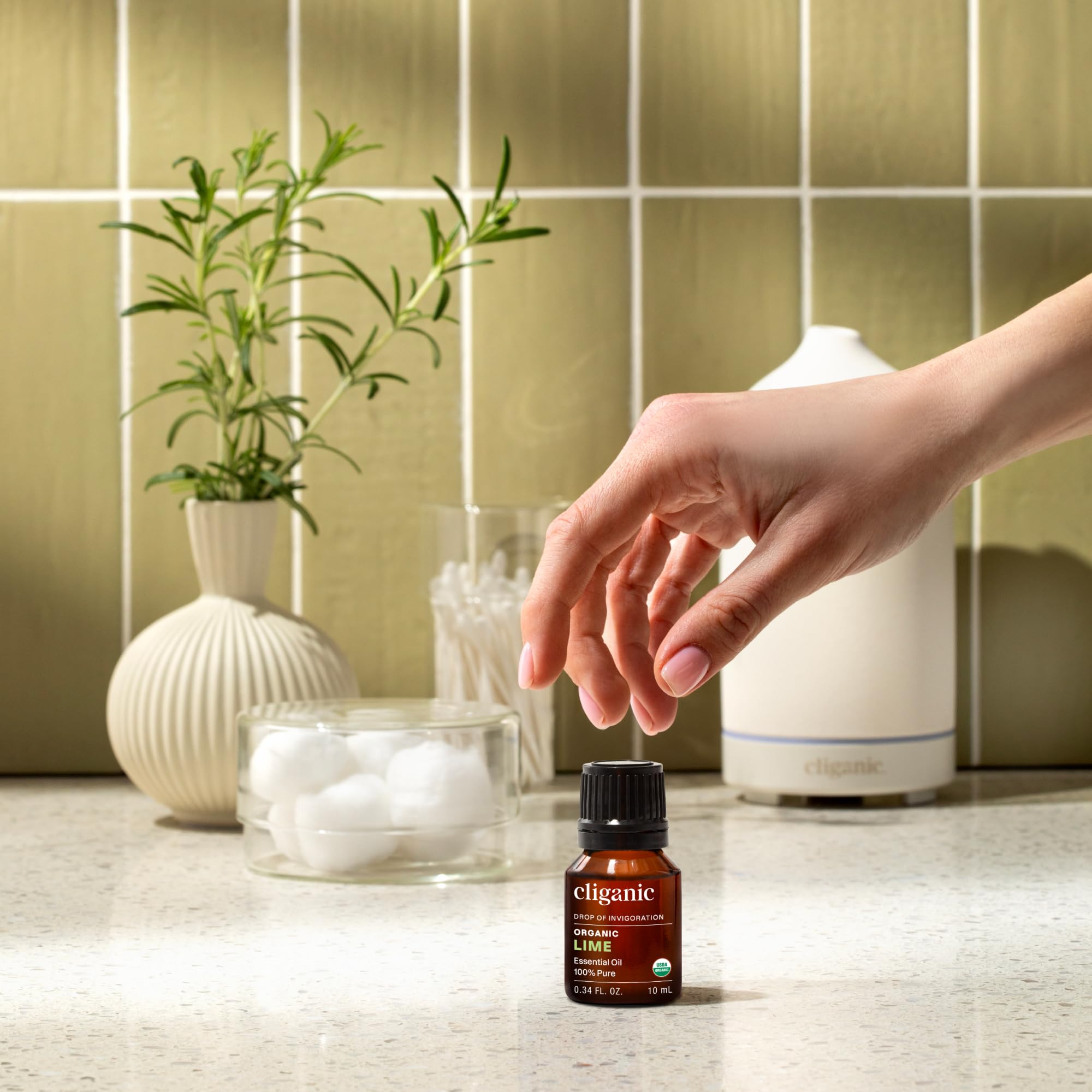 Cliganic Lime — diffuseur-usage pour ambiance énergisante.