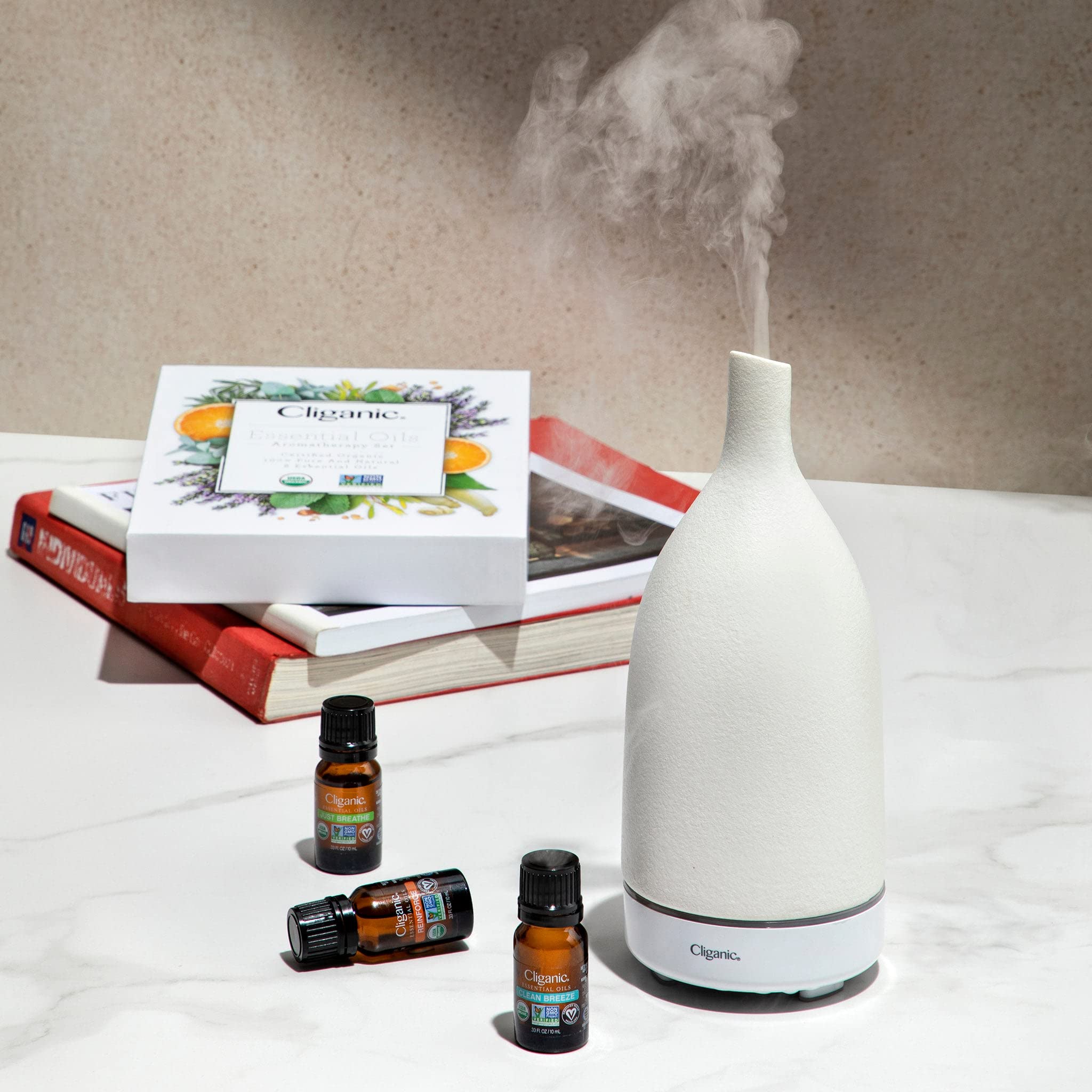 Verre ambré et bouchon sûr, huile Cliganic orange préserve la qualité aromatique