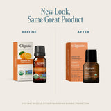 Gouttes Cliganic orange douce pour dosage précis dans les mélanges.