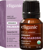 Cliganic Palmarosa huile essentielle 10 ml prête pour diffusion aromatique.