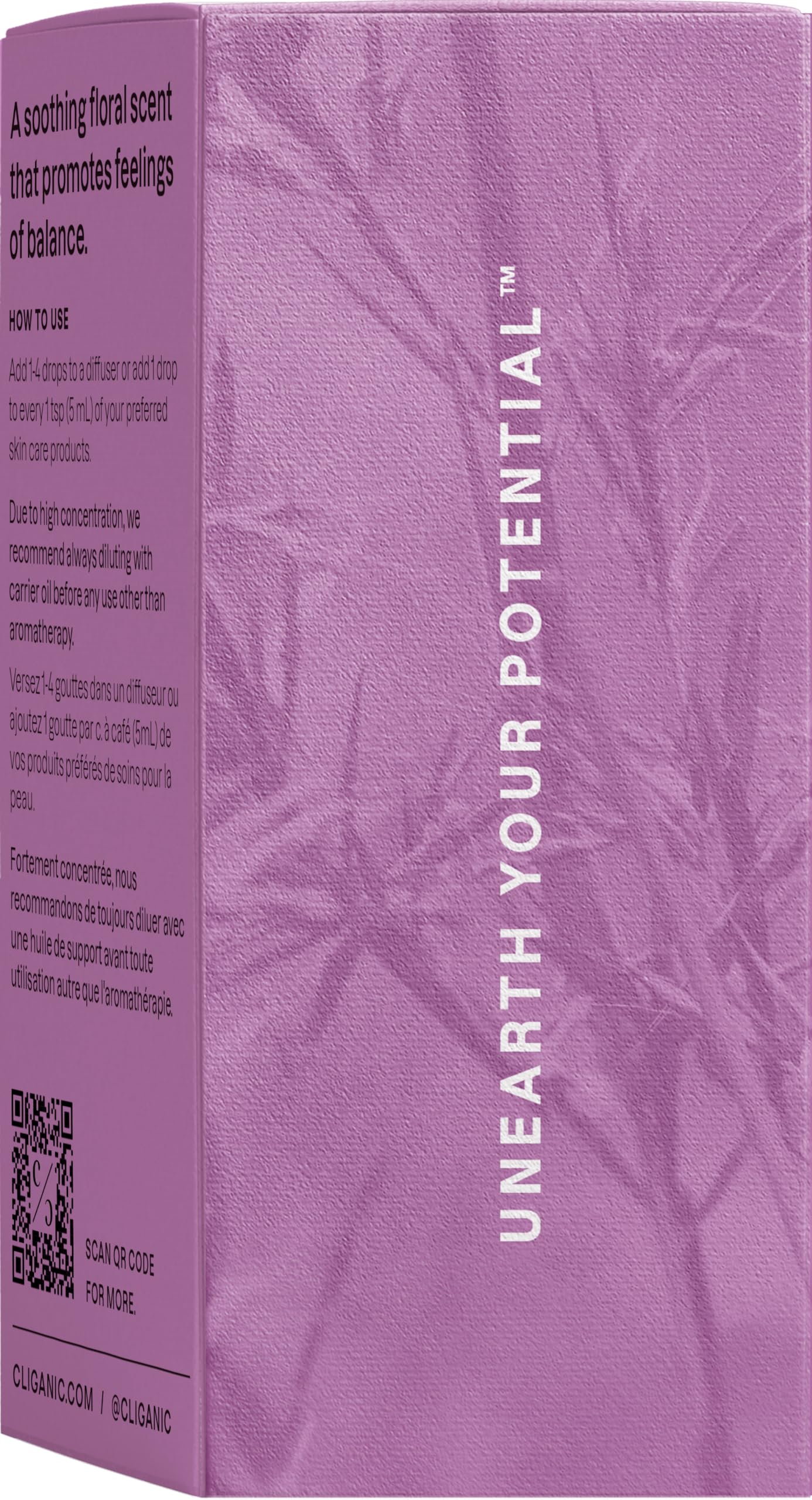 Purificateur d’air naturel utilisant Palmarosa Cliganic pour ambiance fraîche.
