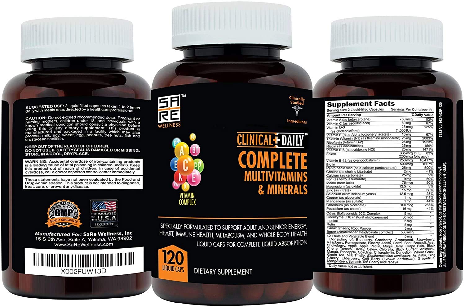 Clinical Daily minéraux essentiels pour l’équilibre mental et circulation