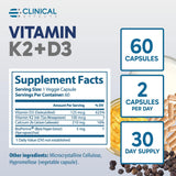 Clinical Effects K2 + D3 – Ingrédients ciblés et haute qualité