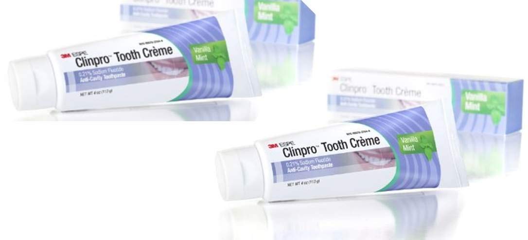 Dentifrice Clinpro Crème Vanille Menthe Pack-2: nettoyage doux et sensibilité potentiellement réduite