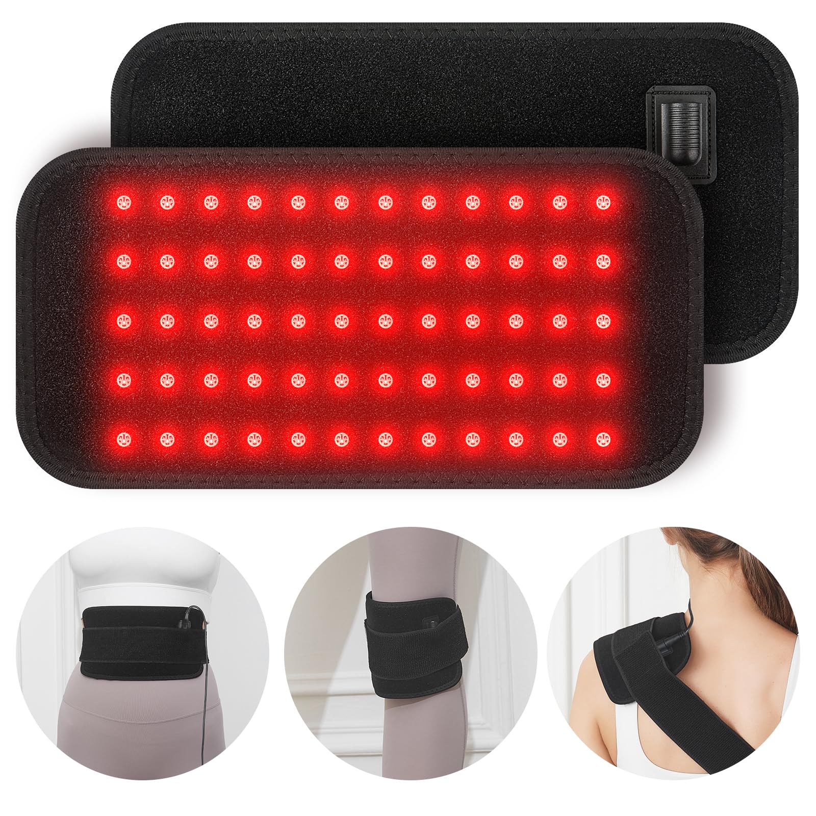 CLMTAS ceinture thérapie lumière rouge pour utilisation domestique et bien-être.