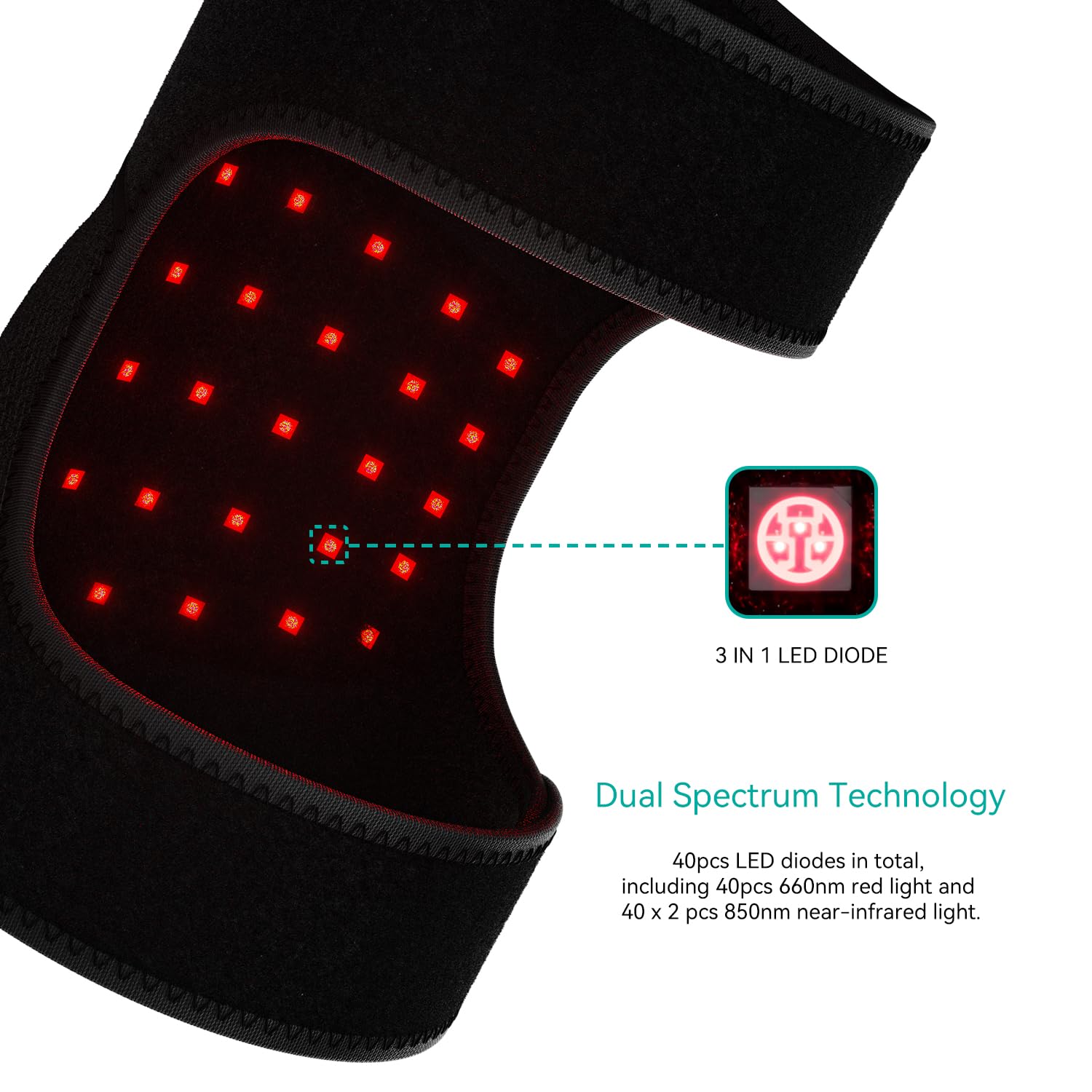 CLMTAS genou-massage-brace câble de recharge inclus sans adaptateur.