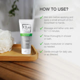 CLn BodyWash: format voyage TSA pour rester propre en déplacement.