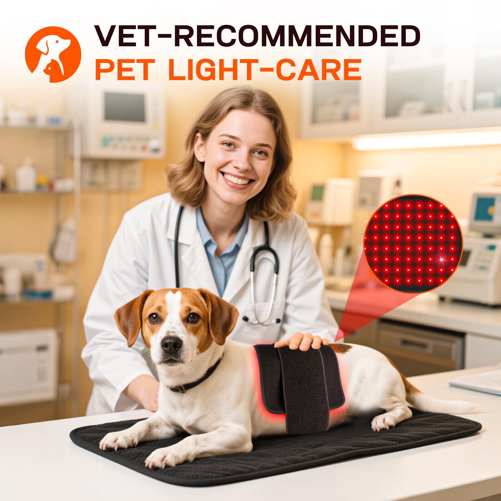 Clocness Attaches élastiques ajustables assurant un port confortable au chien.