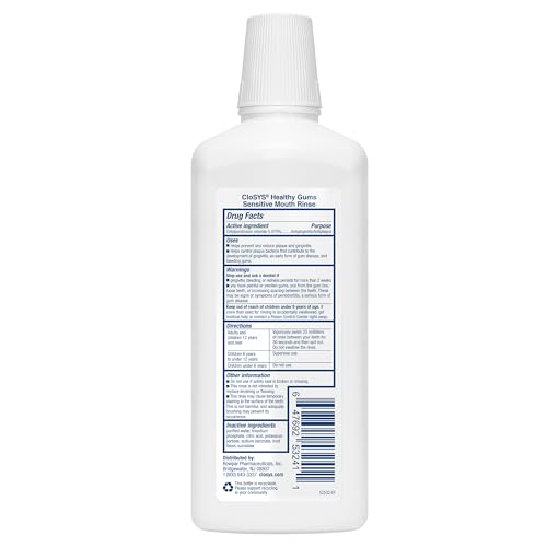CloSYS Emballage et flacon de 946 ml, solution pratique pour une routine quotidienne.