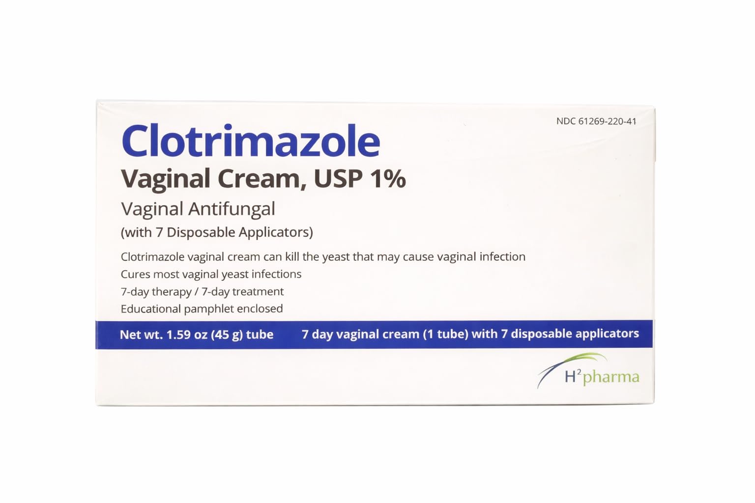 Crème vaginale Clotrimazole en tube 45 g, prise en main pratique pour une application locale.
