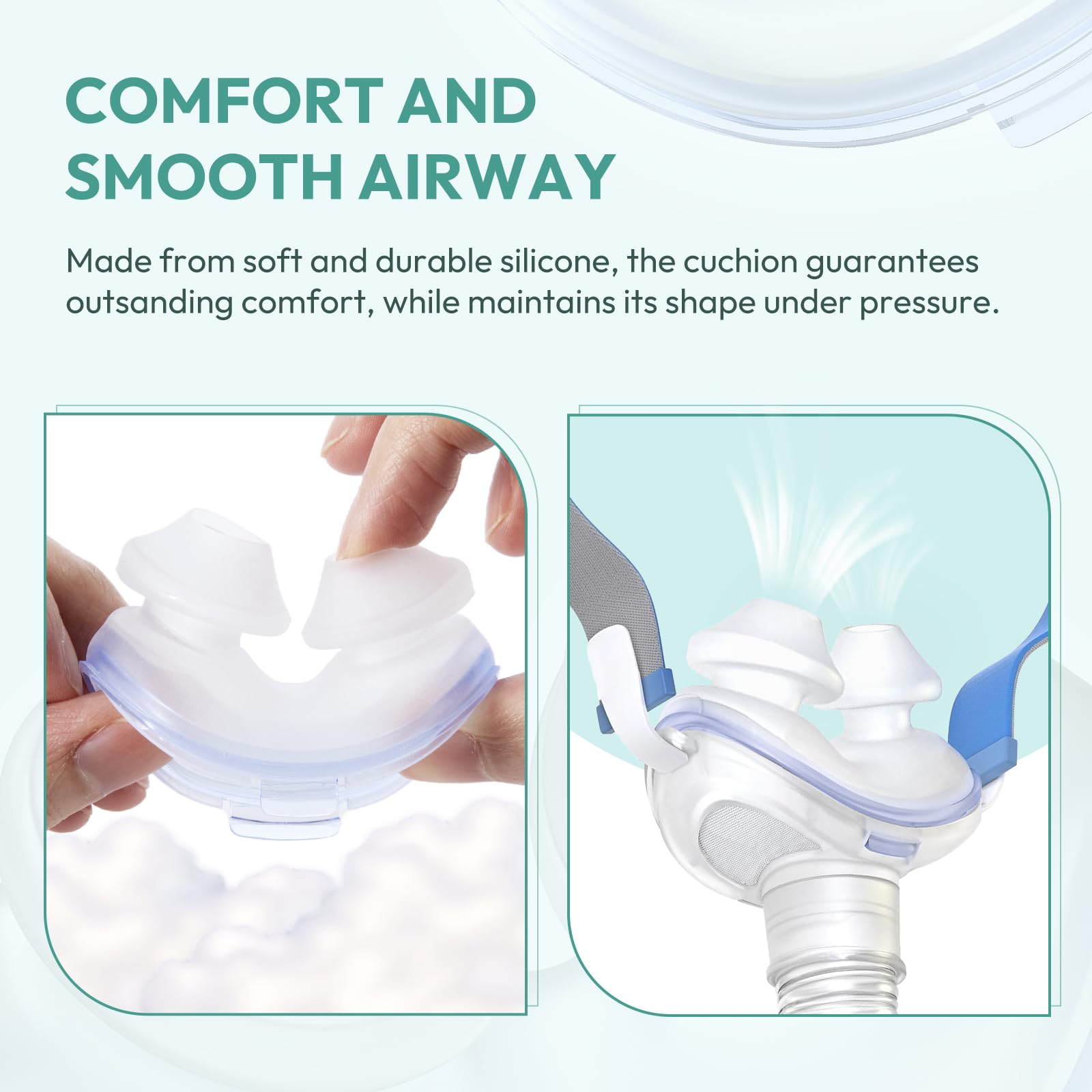 Cloudcruze coussin nasal AirFit P10, pack double pour moins de réapprovisionnement