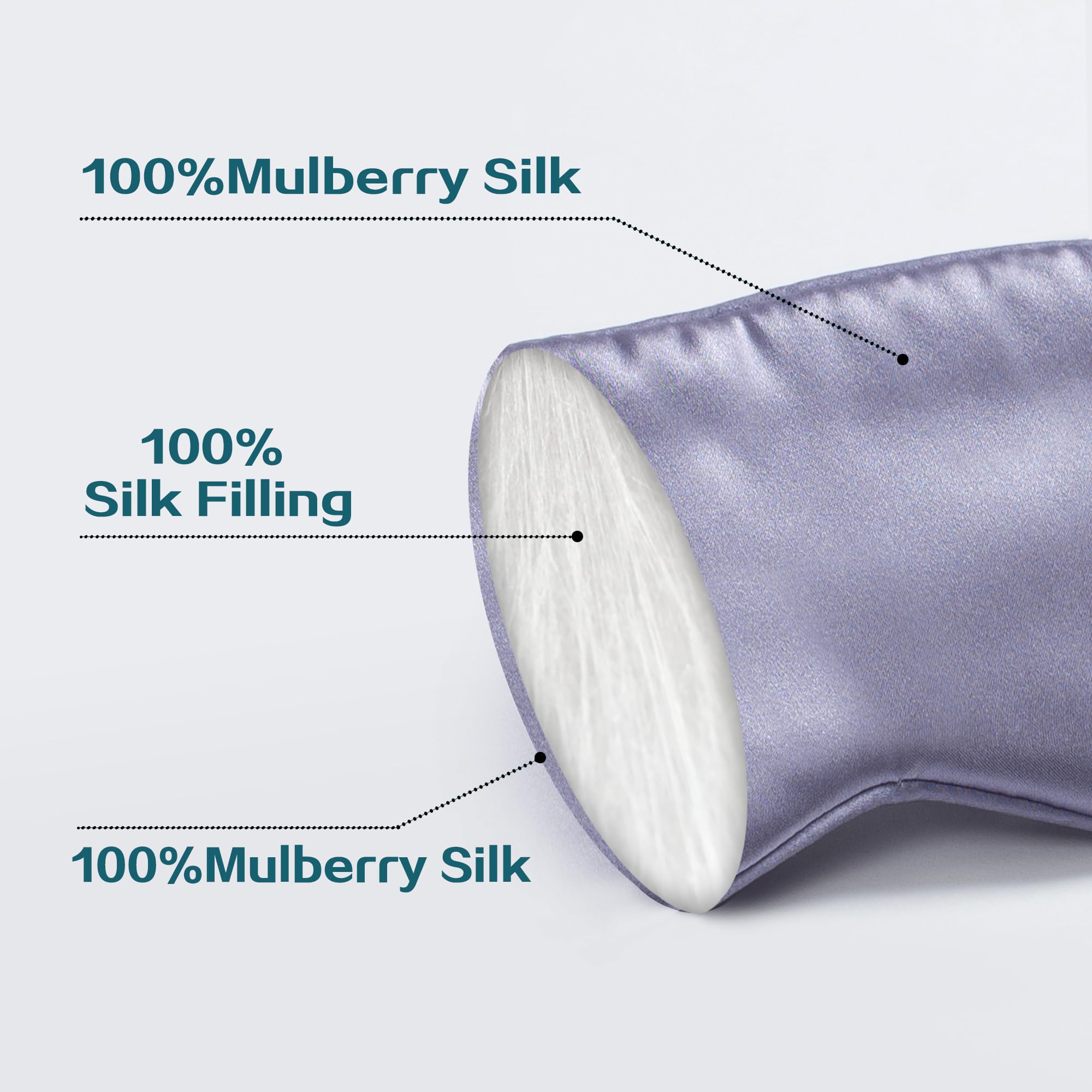 Masque CloudDwelling artisanal fait main, violet, design soyeux pour un endormissement paisible.