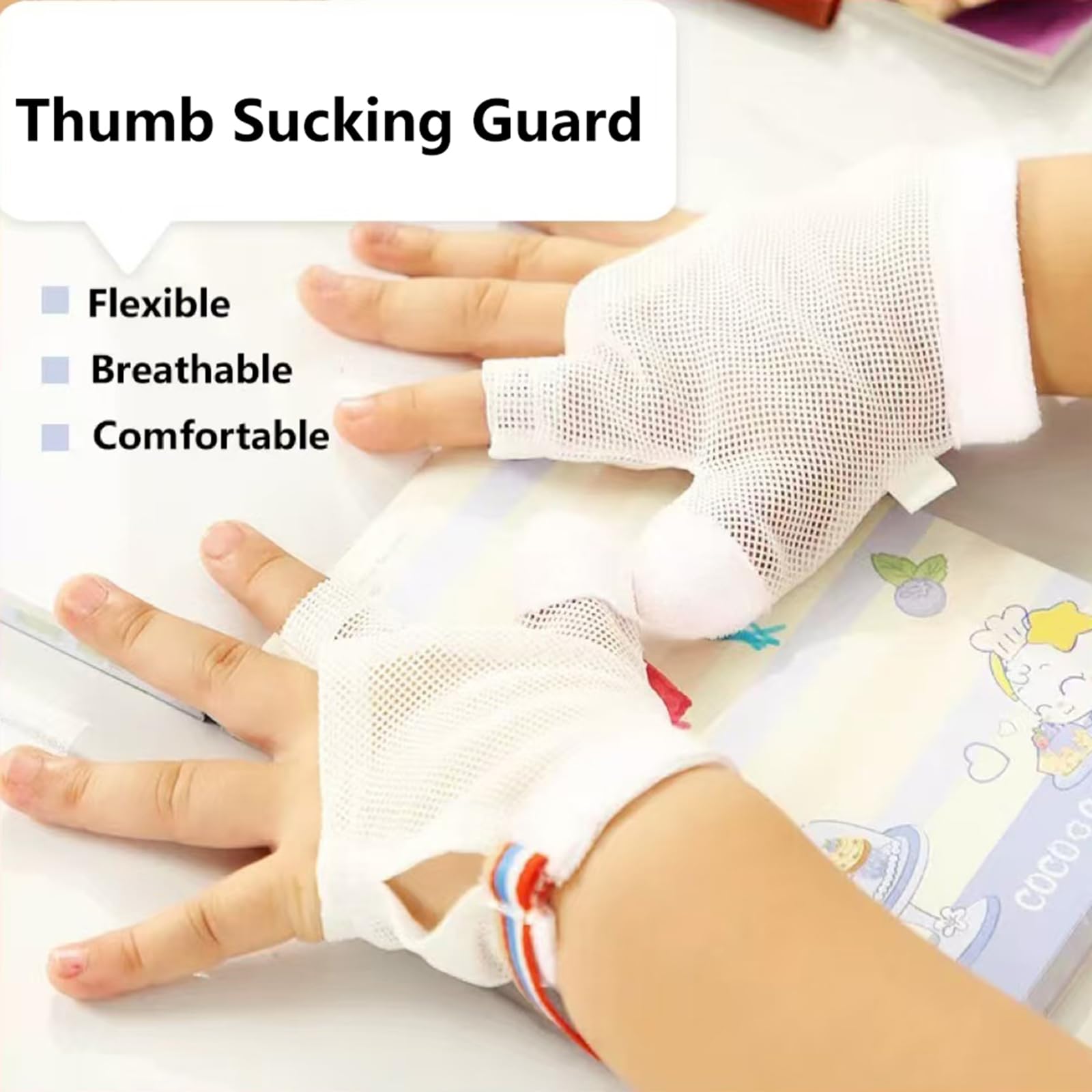 Bracelet-poignet Cloverhome ajustable assure un maintien sûr jour et nuit.