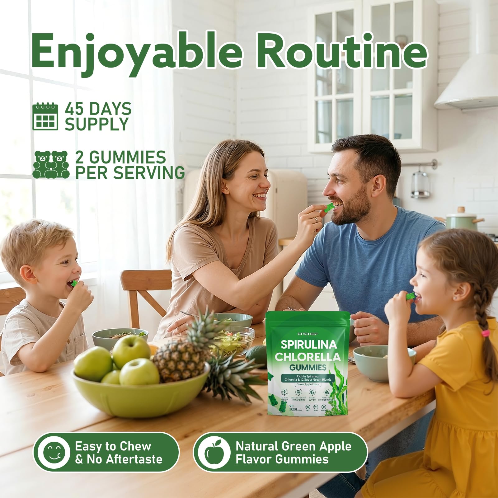 Gommes CNCHEF 12 superaliments – soutien énergie et immunité.