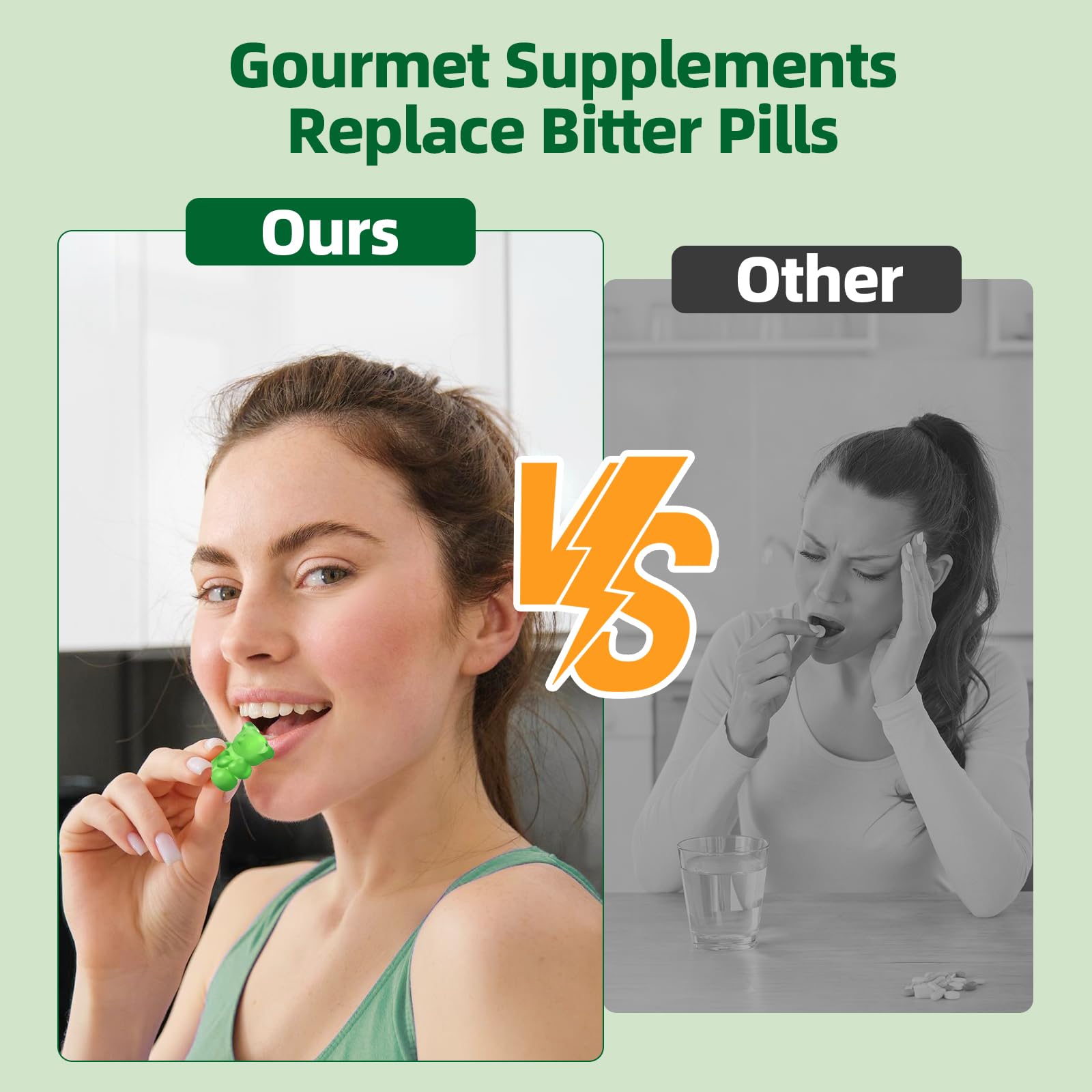 CNDANTING mélange spiruline et curcuma, soutien antioxydant naturel.
