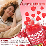 CNFHDI Gommes Magnésium Glycinate – saveur framboise, plaisir sans sucre.
