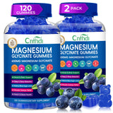 CNFHDI gommes magnésium glycinate 600mg – bouteille pratique pour le repos et la détente.