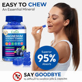 CNFHDI gommes magnésium glycinate vegan sans gluten – adaptée à divers régimes.