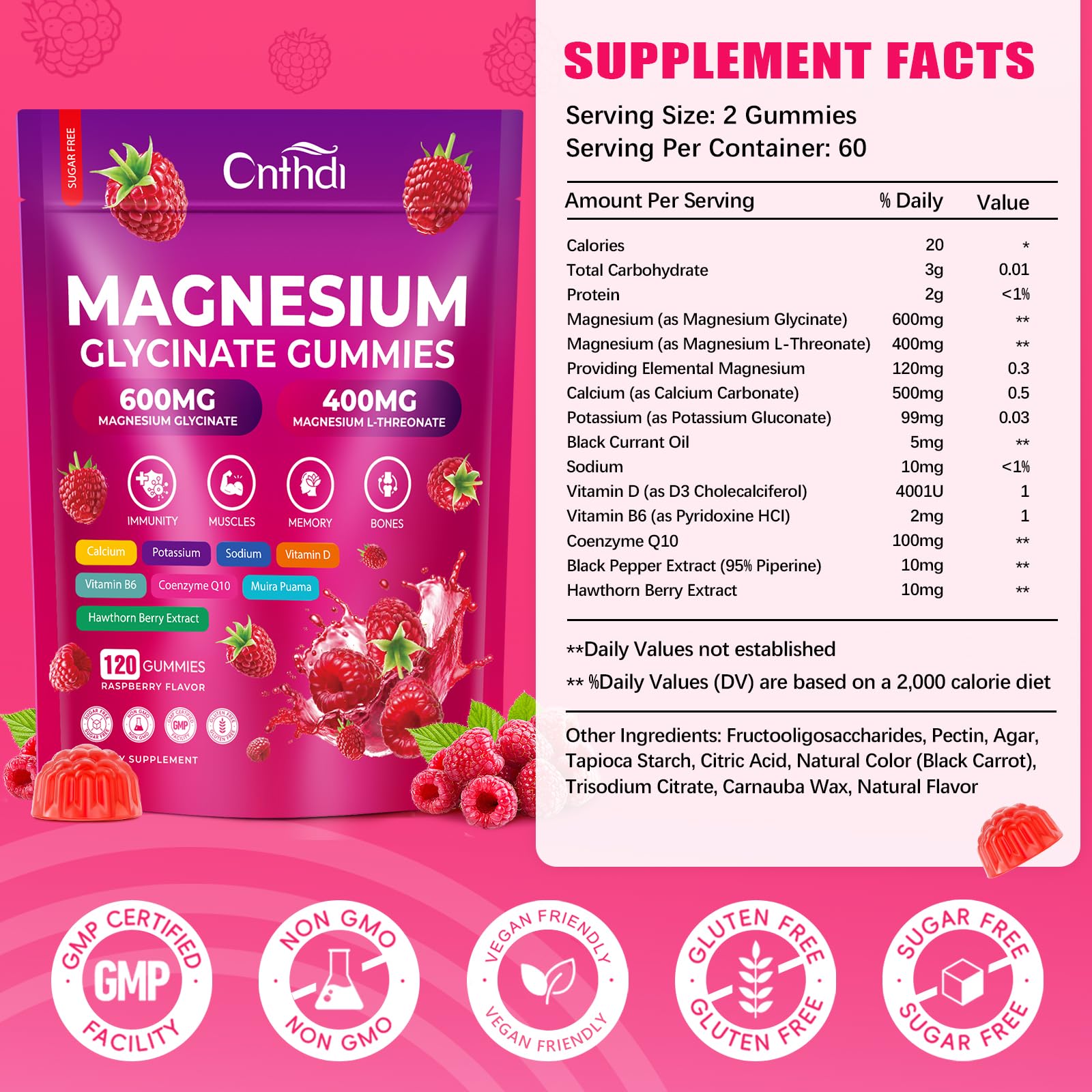 CNFHDI Gummies – deux gommes faciles à prendre avant le coucher.