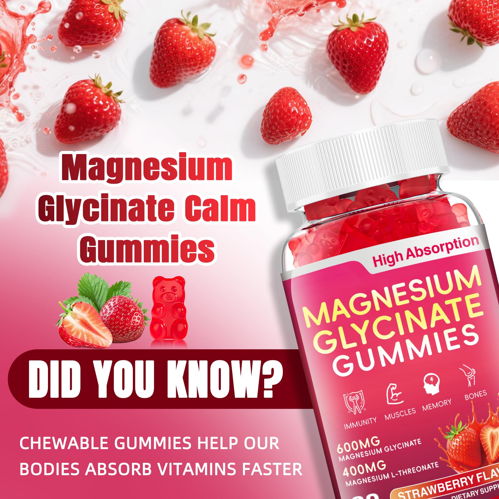 CNFHDI Saveur fraise goût agréable