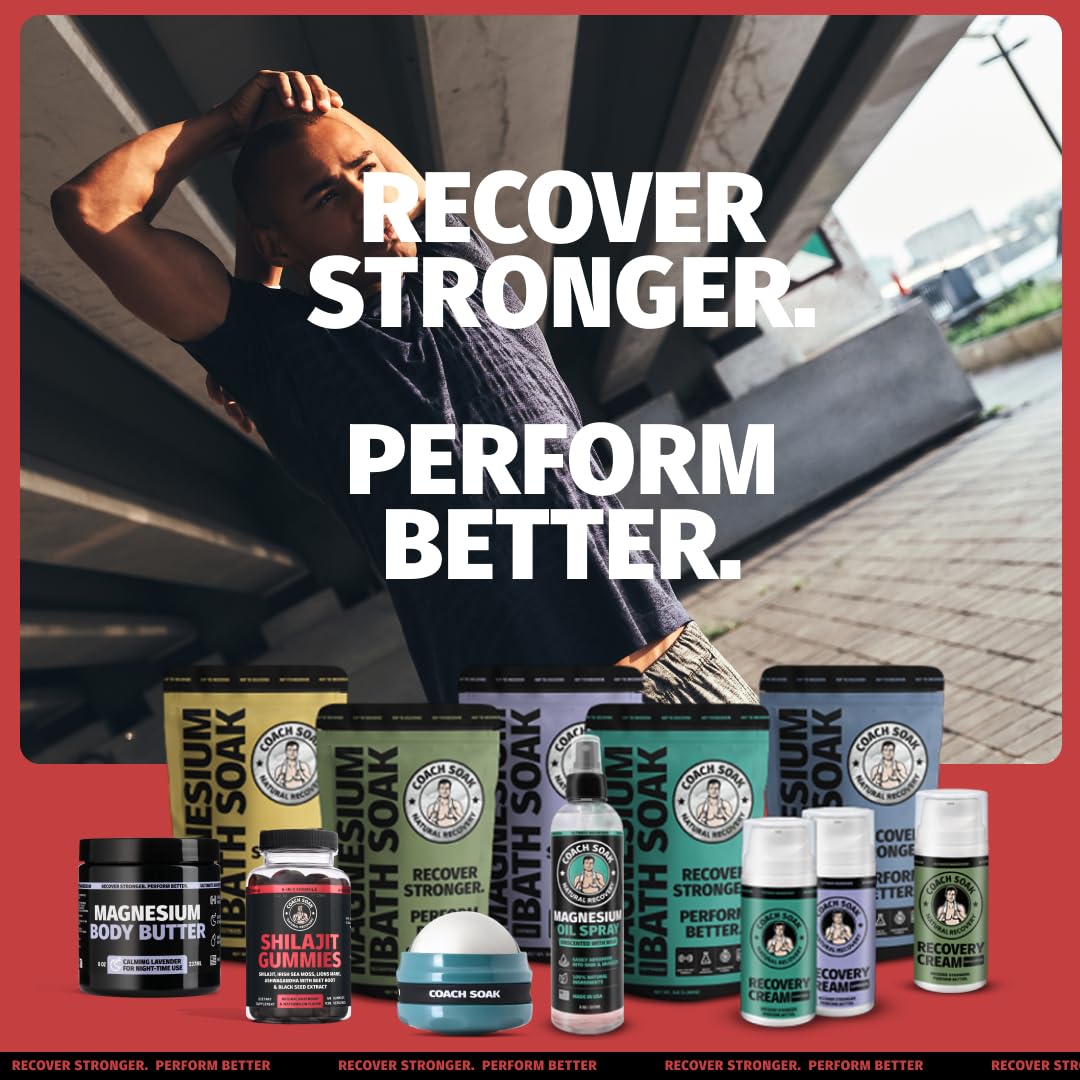 Coach Soak Shilajit gommes Emportables, faciles à transporter au quotidien.