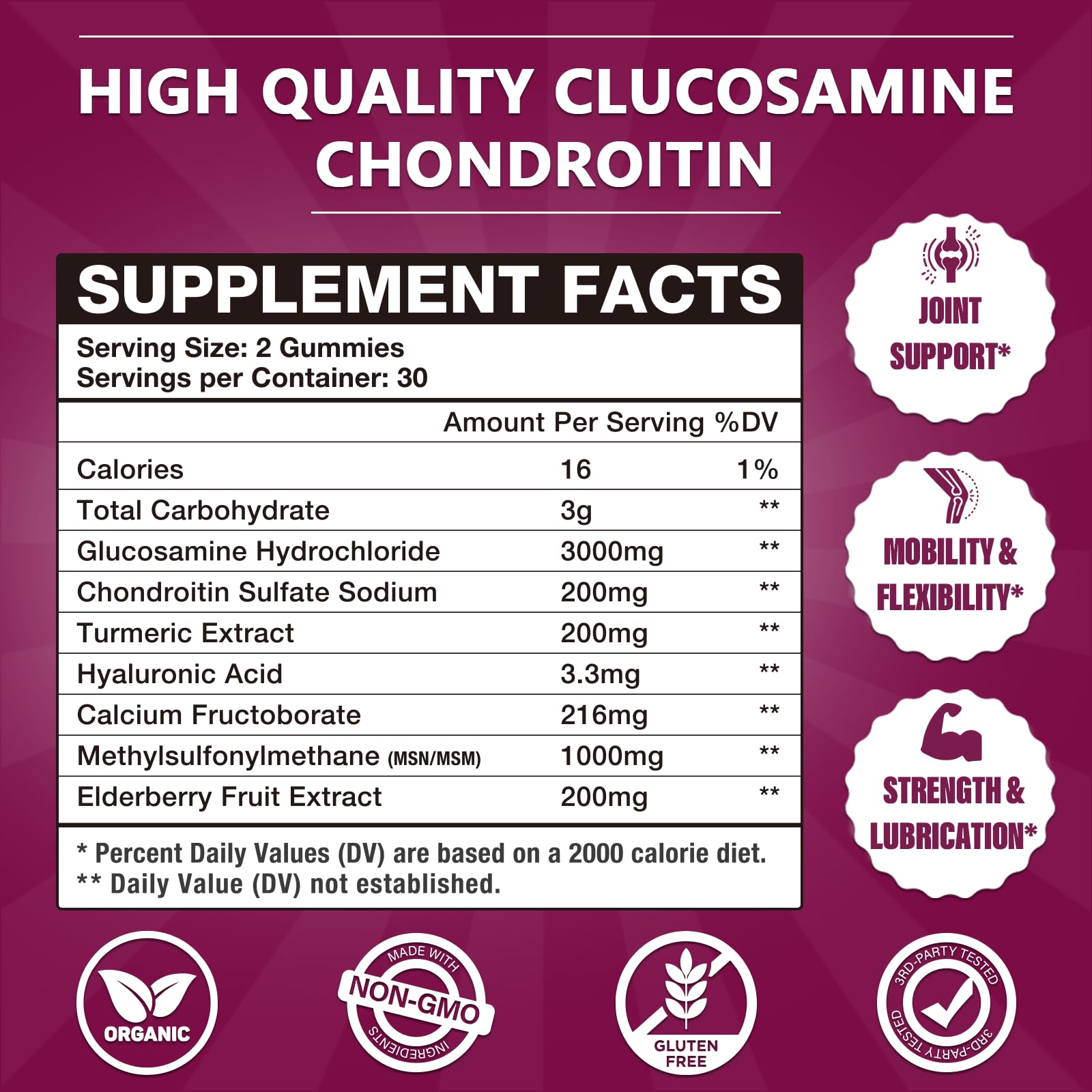 Gommes CocoaNee MSM 1000 mg, visuel mobilité potentielle