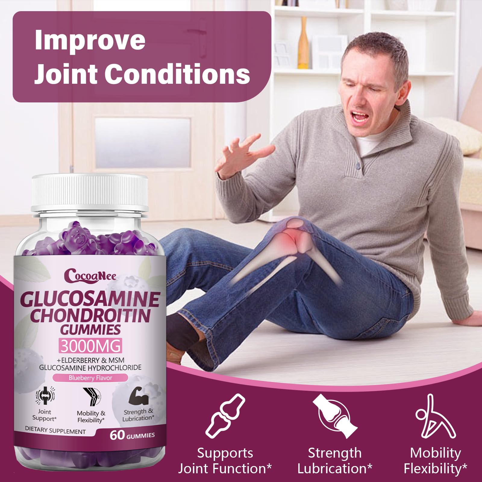 Gommes CocoaNee sureau-curcuma extrait, visuel soutien antioxydant