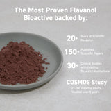 Poudre CocoaVia Cardio Health dans un smoothie pour énergie naturelle possible