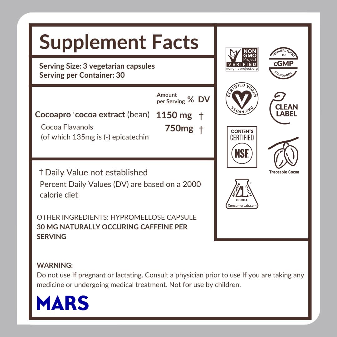 CocoaVia Ultra 750mg – Usage matin/soir: flexibilité d’intégration dans votre journée.