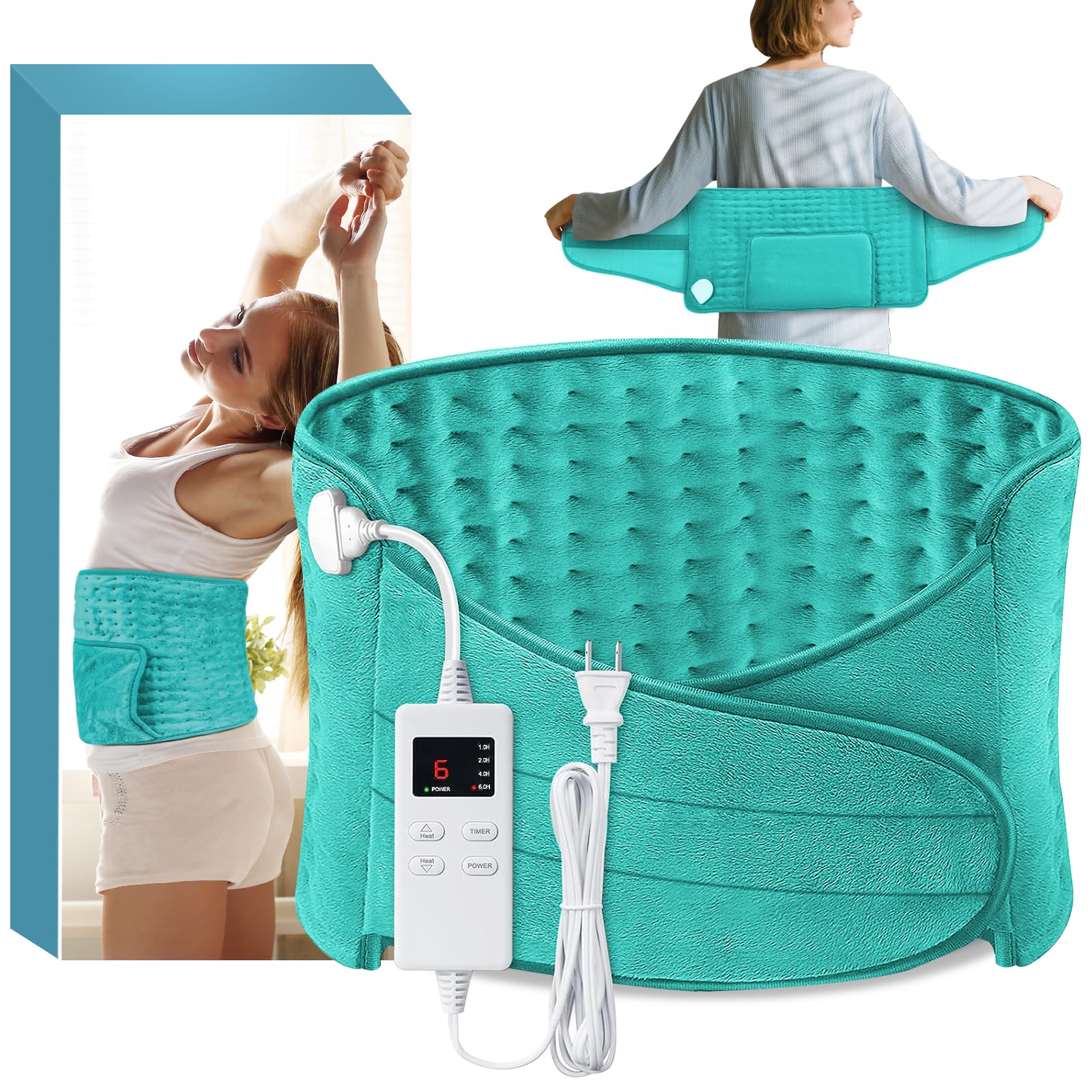COCOBELA chauffe-dos avec ceinture pour un maintien chaud et libre
