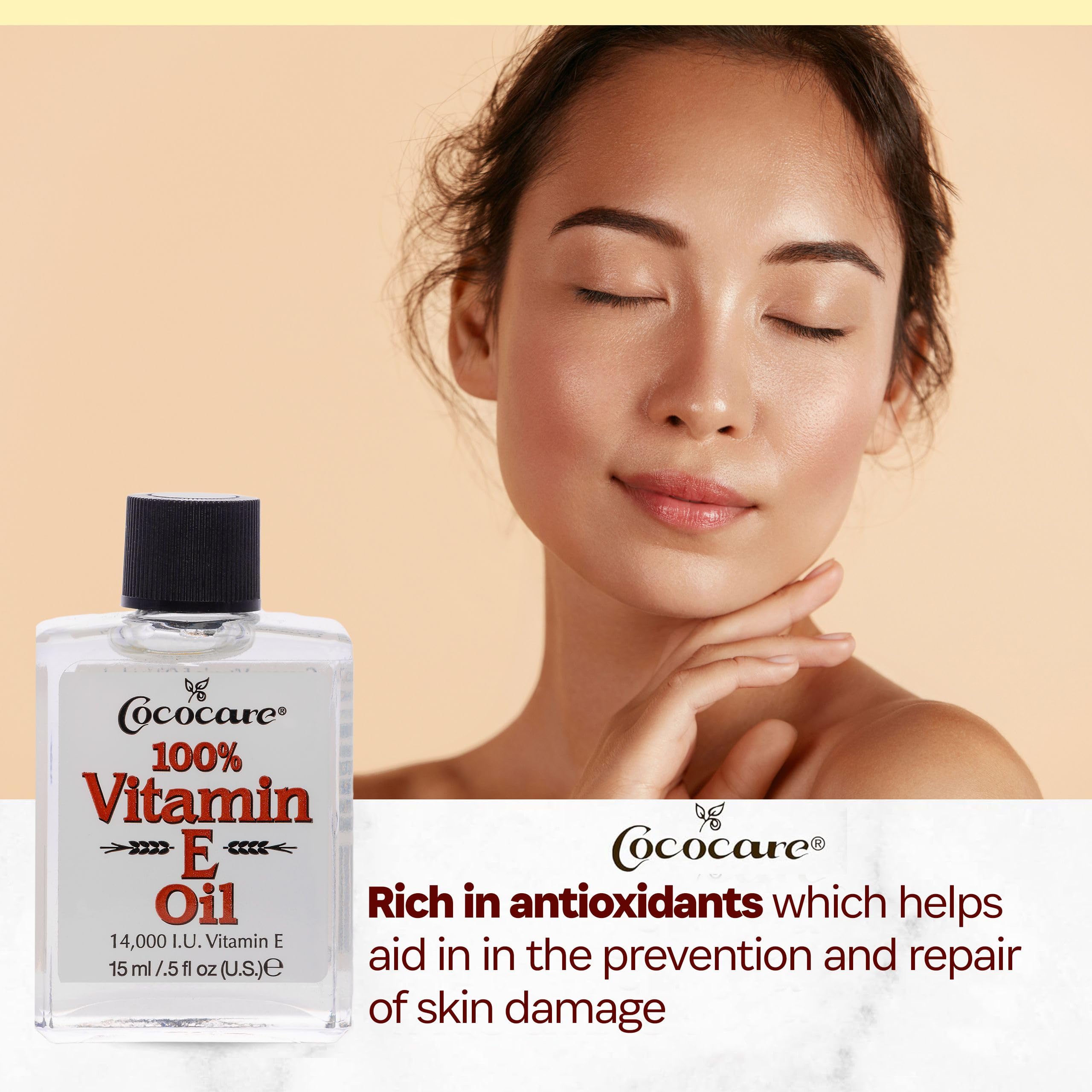 COCOCARE huile vitamine E – application cuticules pour des ongles forts et hydratés.
