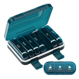 Codcaw Organisateur de pilules bleu, pratique pour sept jours et trois prises par jour.