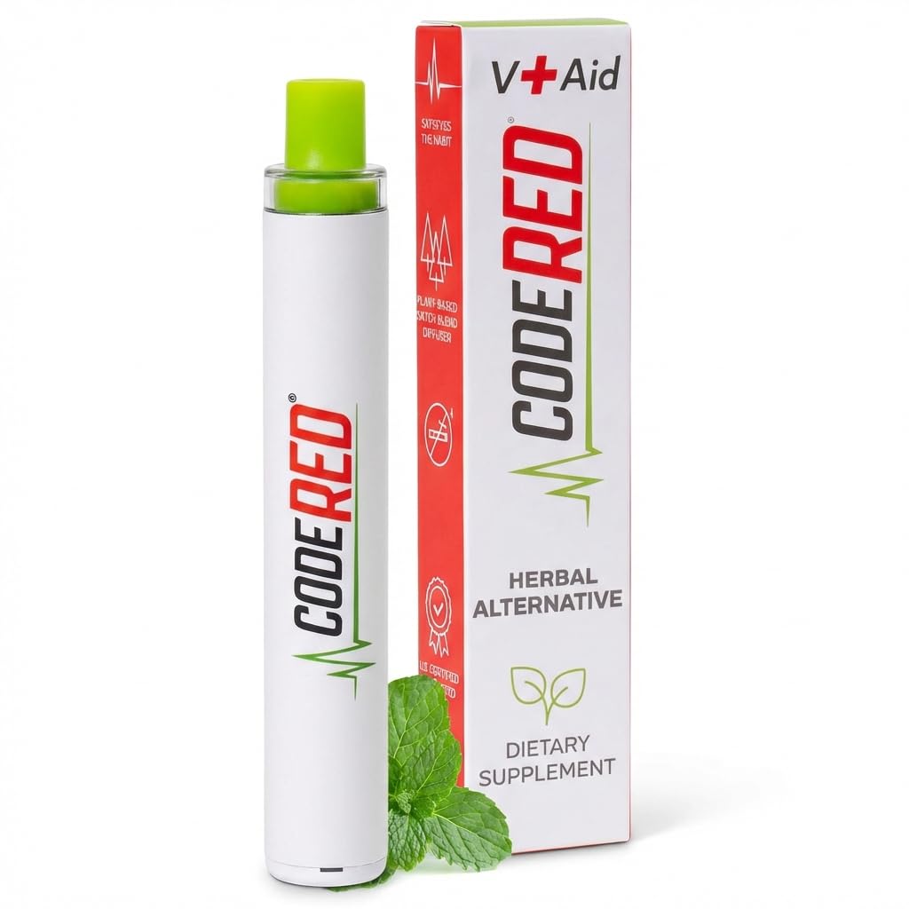 Code Red V-Aid diffuseur molene-thym-menthe offre une expérience aromatique naturelle et rafraîchissante.