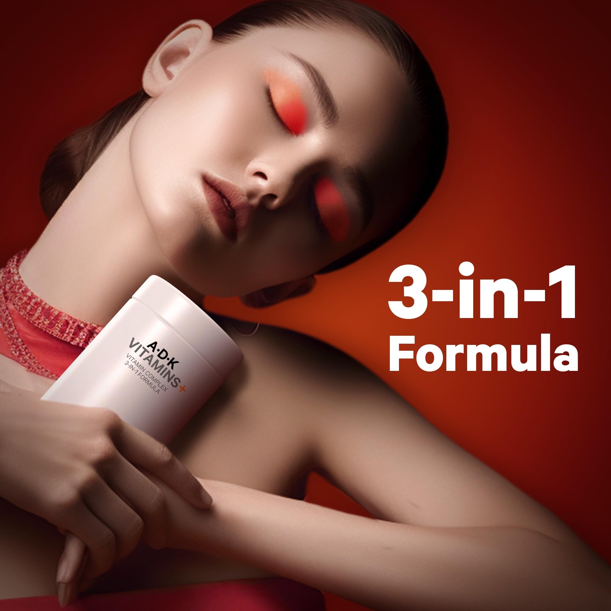 Étiquette Codeage ADK claire, informations sur les apports.