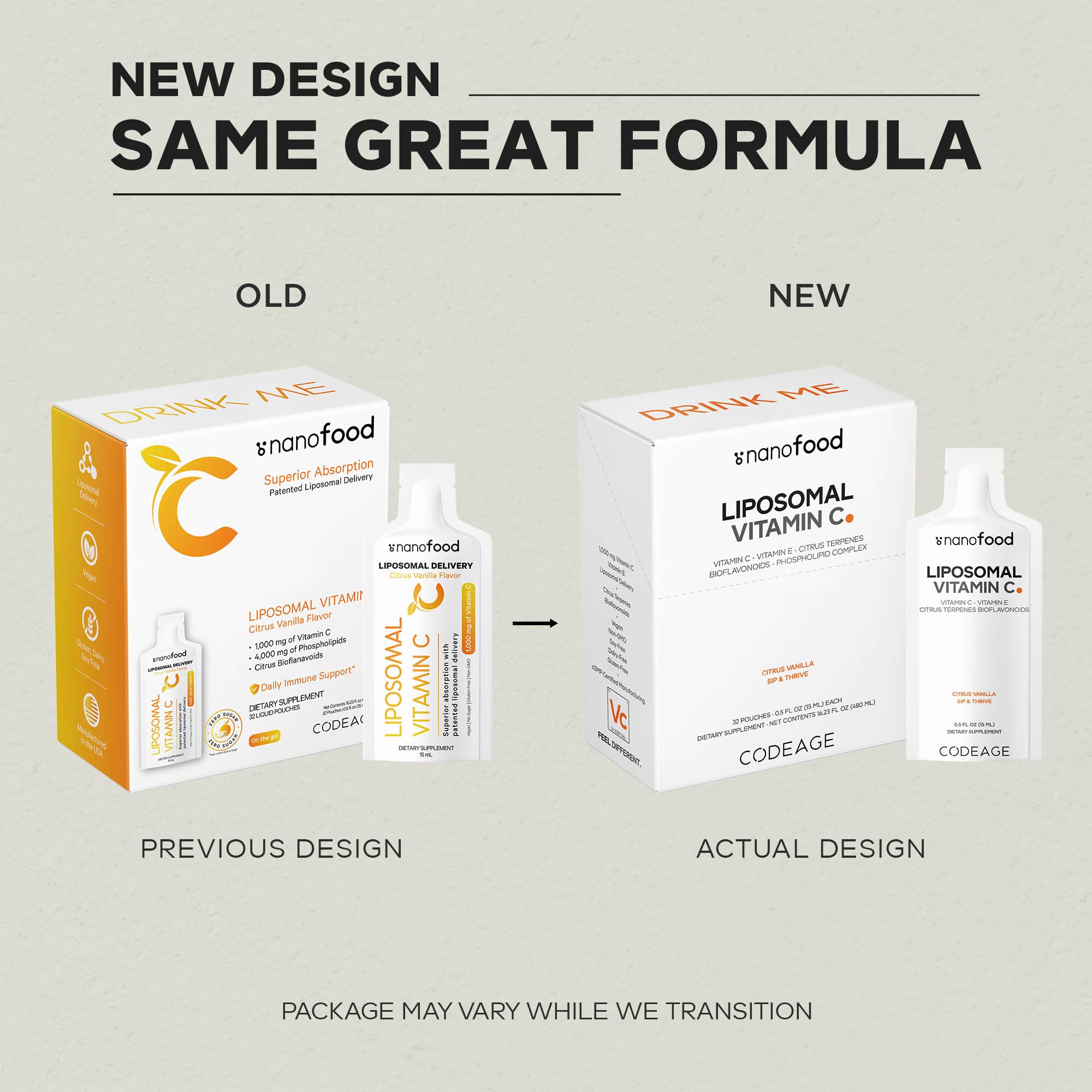 Codeage bioflavonoides citron liposomale enrichissant la vitamine C