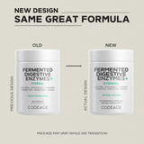 Codeage botanique fermentee gingembre kiwi, poudre visible et synergie naturelle.