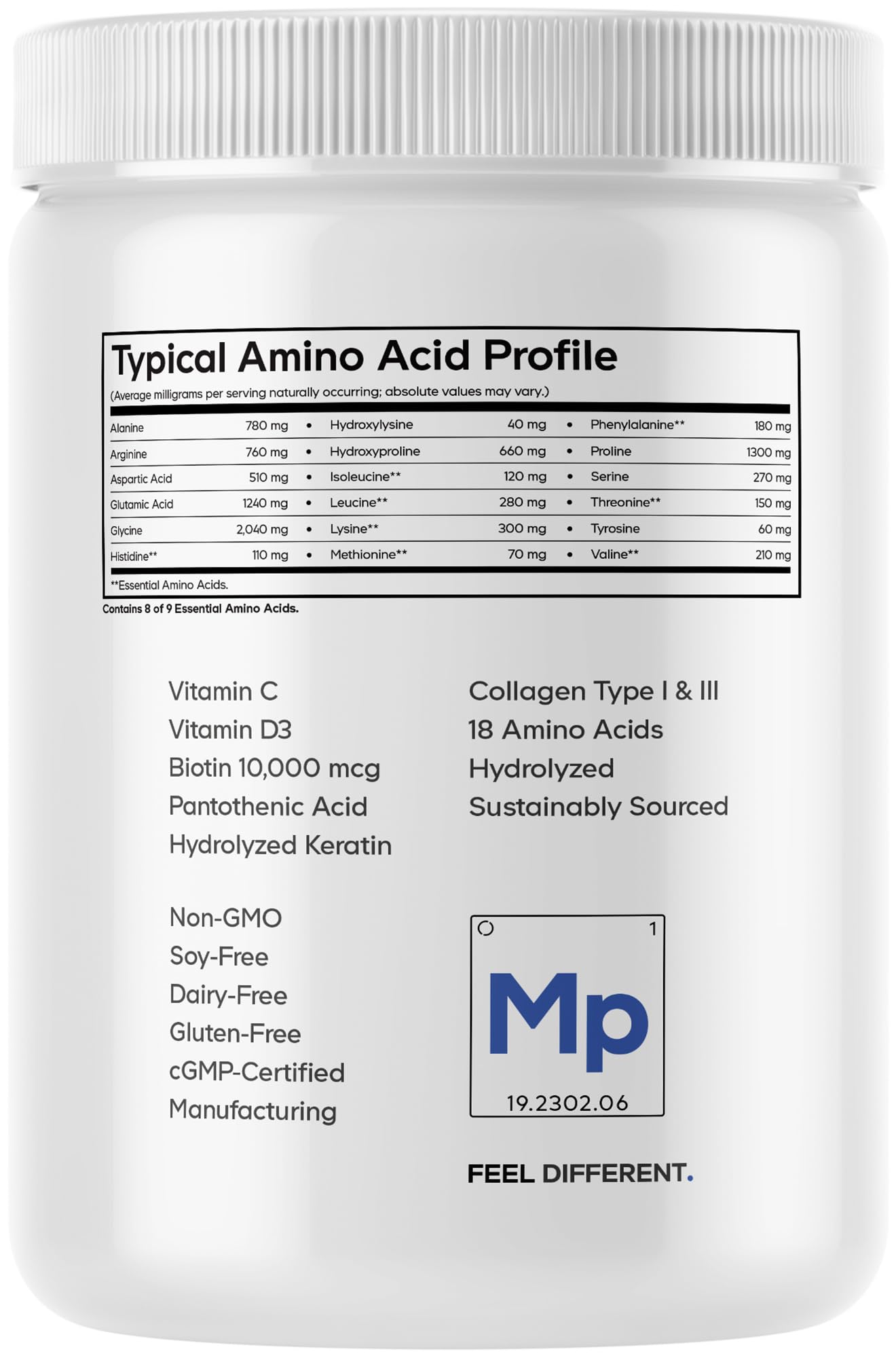 Codeage Collagène Marin Platinum – riche en dix-huit acides aminés pour votre usage quotidien.