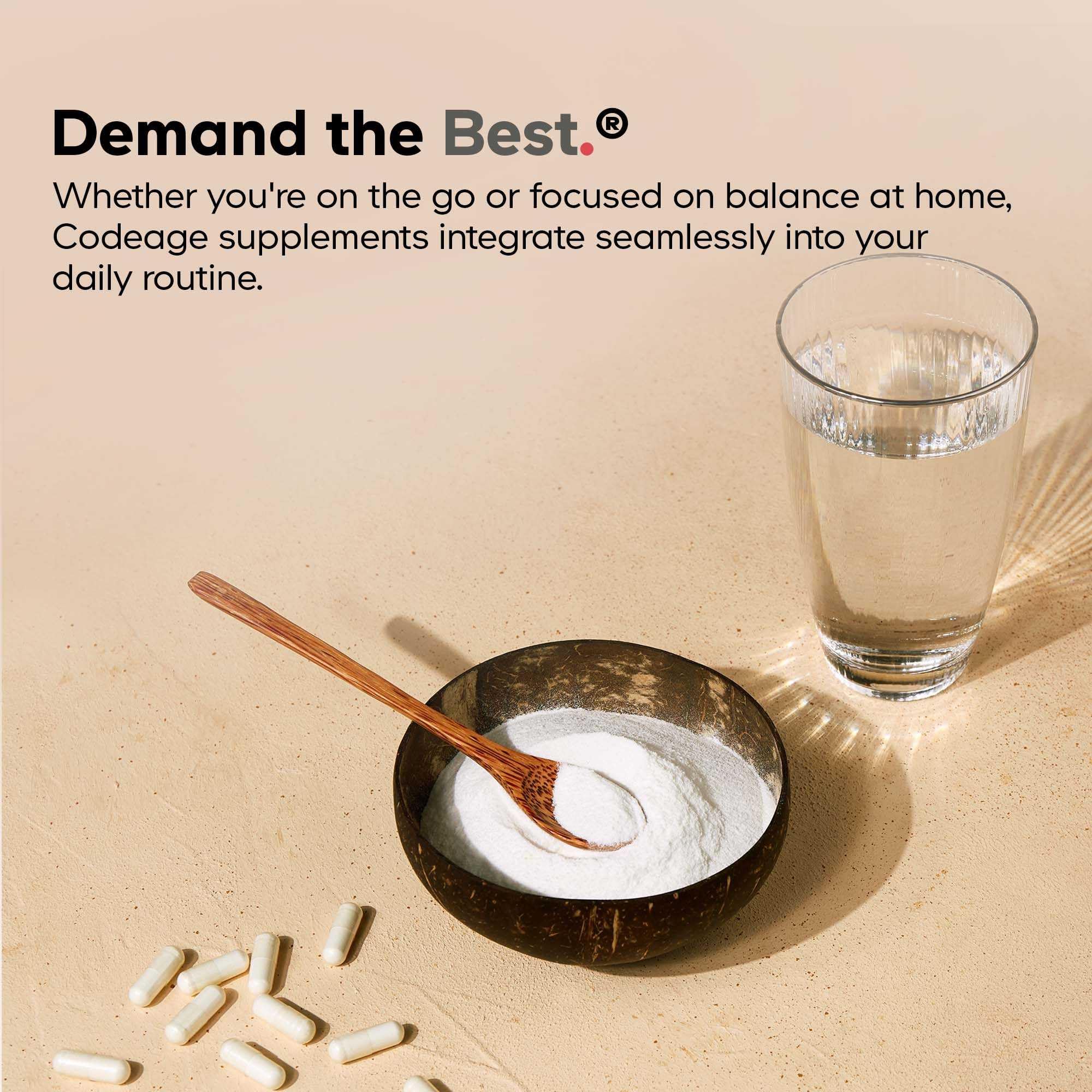 Codeage emballage-boite-capules-codeage: présentation pratique pour la routine quotidienne.