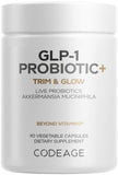 Codeage GLP-1 Probiotic+ – Bouteille capsules faciles à prendre chaque jour