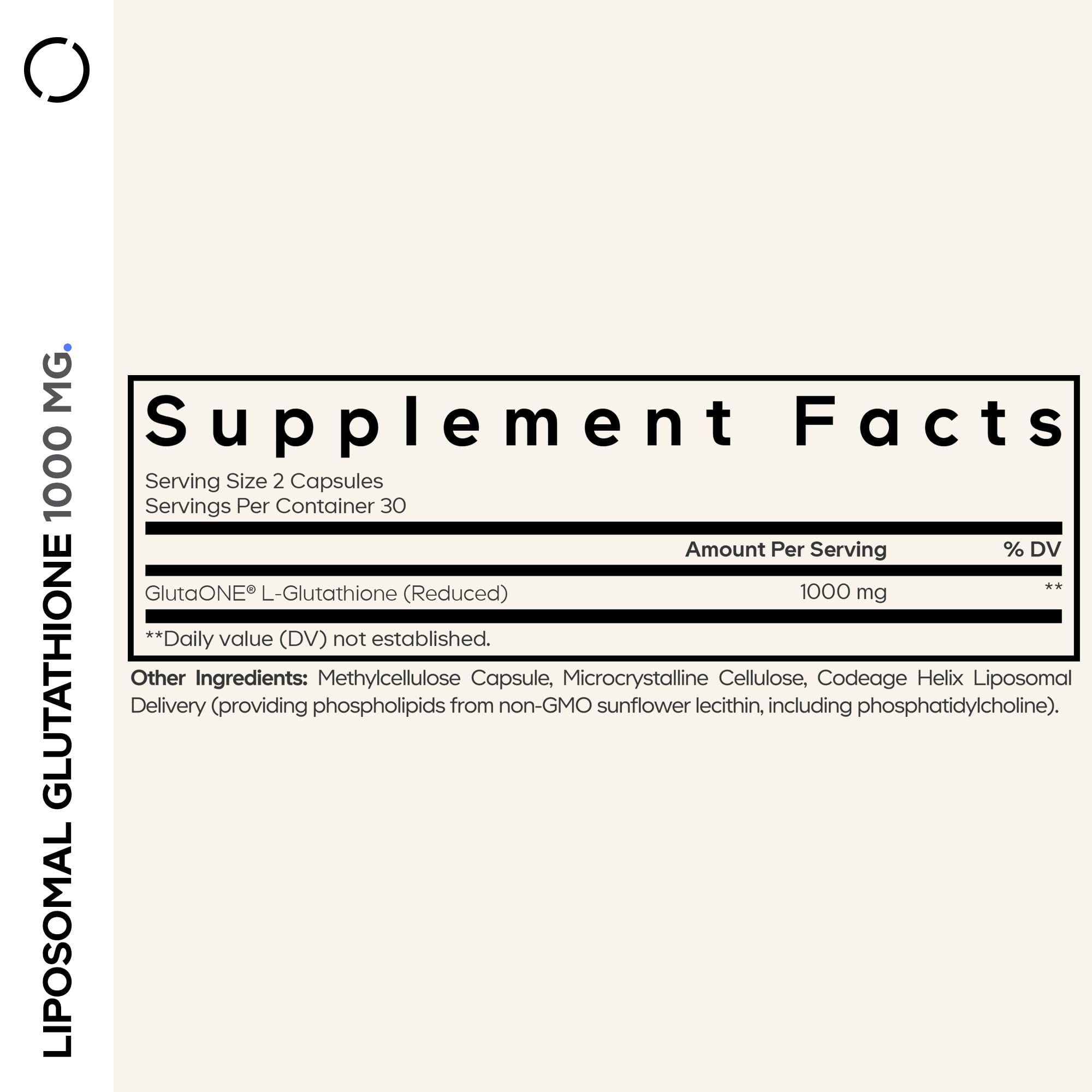 Capsules Codeage Glutathion liposomal, format pratique pour une prise quotidienne