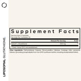Codeage Glutathione liposomal avec complexe phospholipidique non-OGM pour meilleure absorption.