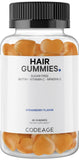 Codeage gommes capillaires biotine 5000mcg pour cheveux forts et brillants.